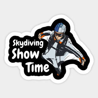 skydiving show time Sticker